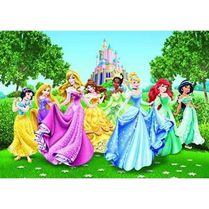 AG Design FTD 2207 Disney Princess Princesss, Papier Fotobehang - 360x254 cm - 4 stuks, papier, multicolor, 0,1 x 360 x 254 cm