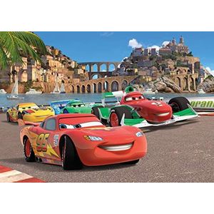 AG Design FTD 2221 Cars Disney, papier fotobehang - 360x254 cm - 4 delen, papier, multicolor, 0,1 x 360 x 254 cm