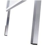 Showdown Kundenstopper Standard - din A2 Rondo - Metalrückwand - Aluminium - Silber