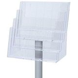 Showdown Displays - Showdown Prospektständer mit variabler Fachaufteilung - Aluminium - Silber