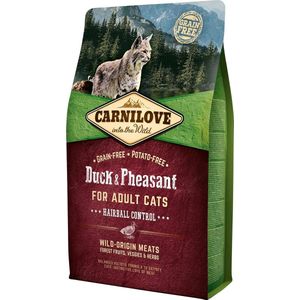 Carnilove Cat Hairball Control Eend & fazant - Dubbelpak: 2 x 6 kg