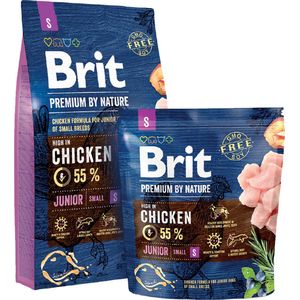 BRIT Premium by Nature Chicken Small Junior - droogvoer voor honden - 3 kg