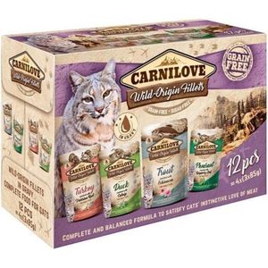 Carnilove - Pouch Multipack - Natvoer - 12X85 Gram - Graanvrij