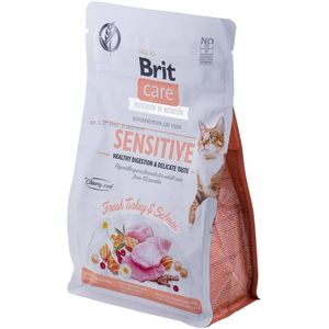 VAFO PRAHA s.r.o. Brit Care Cat Sensitive Natvoer voor katten, 400 g, gezonde spijsvertering en delicate smaak, GF