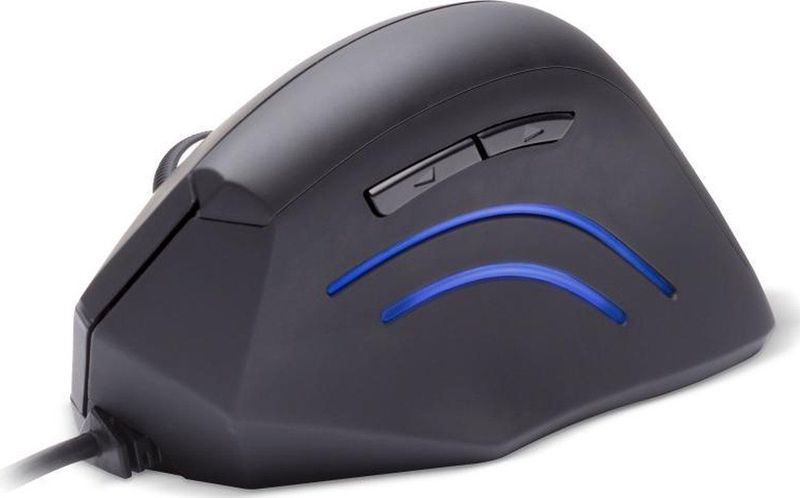 Connect IT - CMO-2500-BK - Bedrade Muis - Zwart - Ergonomisch Ontwerp