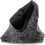 FOR HEALTH DOODLE - Ergonomische Draadloze Muis - Zwart - Optische Sensor - 1600 dpi