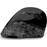 FOR HEALTH DOODLE - Ergonomische Draadloze Muis - Zwart - Optische Sensor - 1600 dpi