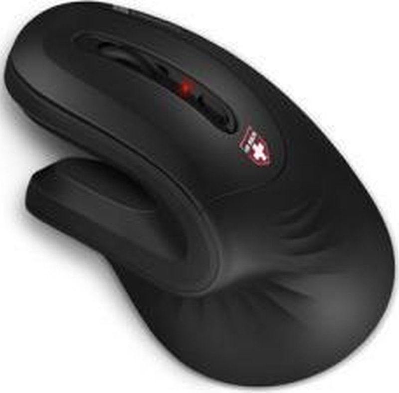 Connectit - CONNECT IT FOR HEALTH - Ergonomische Verticale Muis - Draadloos - Zwart