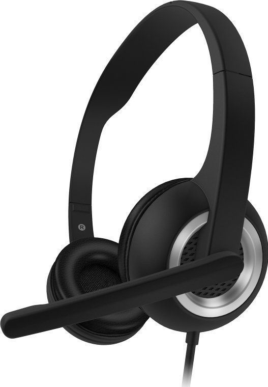 CONNECT IT Home & Office hoofdtelefoon met microfoon, zwart