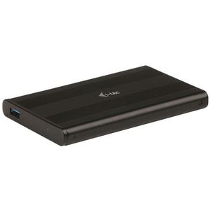 i-tec 3G60072 USB 3.0 Aluminium Hoesje - Zwart - Voor 2,5 inch SATA Harde Schijven