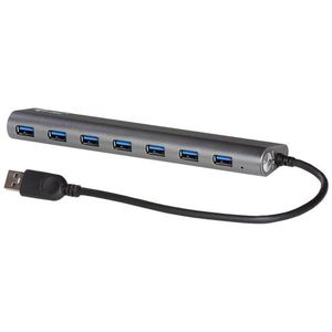 i-tec Metal U3HUB778 interface hub USB 3.2 Gen 1 (3.1 Gen 1) Type-A 5000 Mbit/s Zilver