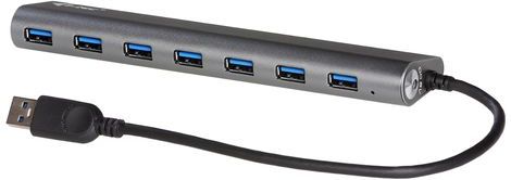 i-tec Metal U3HUB778 interface hub USB 3.2 Gen 1 (3.1 Gen 1) Type-A 5000 Mbit/s Zilver