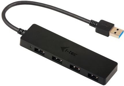 i-tec Advance U3HUB404 interface hub USB 3.2 Gen 1 (3.1 Gen 1) Type-A 5000 Mbit/s Zwart