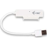 i-tec - MySafe USB 3.0 - Externe Behuizing - Wit - Kunststof - Voor 2,5 Inch HDD/SSD