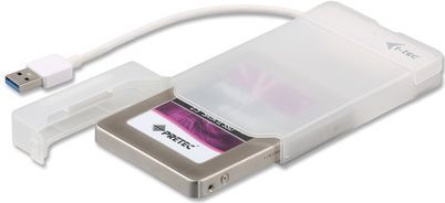 i-tec - MySafe USB 3.0 - Externe Behuizing - Wit - Kunststof - Voor 2,5 Inch HDD/SSD
