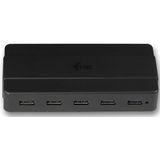 i-tec U3HUB742 interface hub USB 3.2 Gen 1 (3.1 Gen 1) Type-B 5000 Mbit/s Zwart