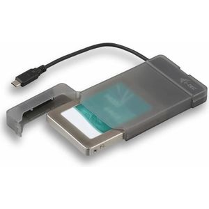 i-tec USB-C Hoesjes voor 2,5"" SATA Harde Schijven voor Windows MacOS Linux, Zwart