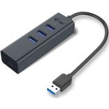 i-Tec USB 3.2 Gen 1 Hub - 3 Poorten - Gigabit Ethernet