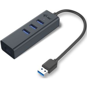 i-Tec USB 3.2 Gen 1 Hub - 3 Poorten - Gigabit Ethernet