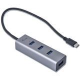 USB Hub I-Tec C31HUBMETAL403 USB X 4 Grey