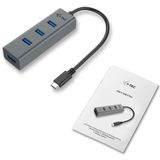 USB Hub I-Tec C31HUBMETAL403 USB X 4 Grey