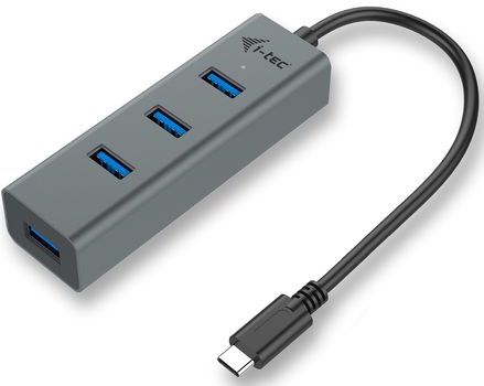 USB Hub I-Tec C31HUBMETAL403 USB X 4 Grey