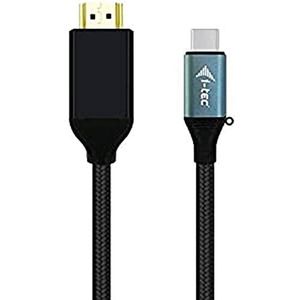 i-tec USB-C auf HDMI Kabeladapter 60Hz, 1x HDMI 4K Ultra HD, kompatibel mit Thunderbolt 3 für Windows OS, Mac OS, 150cm