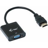 i-tec HDMI2VGAADA video kabel adapter 0,15 m HDMI VGA Zwart