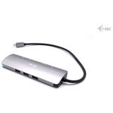 i-tec Metal C31NANODOCKLANPD laptop dock & poortreplicator Bedraad USB 3.2 Gen 1 (3.1 Gen 1) Type-C Zilver, Turkoois