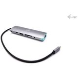 i-tec Metal C31NANODOCKLANPD laptop dock & poortreplicator Bedraad USB 3.2 Gen 1 (3.1 Gen 1) Type-C Zilver, Turkoois
