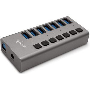 i-tec USB Oplader Hub 7 poorten + Power Adapter (36W)