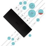 i-Tec - Thunderbolt 3 / USB-C Docking Station - Triple DisplayPort 4K - Zwart