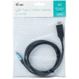 i-tec USB-C naar HDMI Kabel Adapter 4K/60Hz 200cm voor Windows MacOS Linux