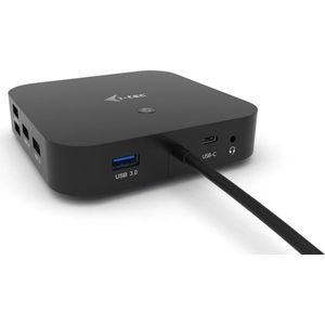 i-tec USB-C dockingstation 2 x 4 K - 2 x DisplayPort 1 x USB-C 3 x USB 3.0 2 x USB 2.0 1 x GLAN 1 x audio/microfoon