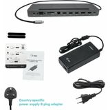 i-Tec 10-in-1 USB-C Docking Station - 4K HDMI + DP - Met Oplader