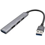 i-tec Metal U3HUBMETALMINI4 interface hub USB 3.2 Gen 1 (3.1 Gen 1) Type-A Metallic