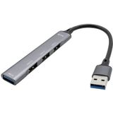 i-tec Metal U3HUBMETALMINI4 interface hub USB 3.2 Gen 1 (3.1 Gen 1) Type-A Metallic