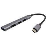 i-tec Metal C31HUBMETALMINI4 interface hub USB 3.2 Gen 1 (3.1 Gen 1) Type-C Metallic
