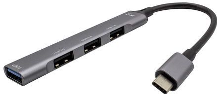 i-tec Metal C31HUBMETALMINI4 interface hub USB 3.2 Gen 1 (3.1 Gen 1) Type-C Metallic