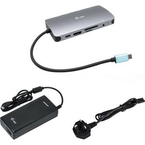 i-tec USB-C Metal Nano Dock - HDMI VGA - 112W - Grijs