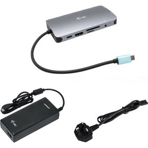 i-tec USB-C Metal Nano Dock HDMI/VGA met LAN + Charger 112W