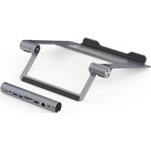 i-Tec Metal Cooling Laptop Stand + USB-C Dock Metal Pad