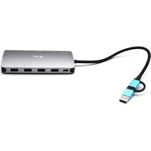 I-tec USB 3.0 USB-C/Thunderbolt 3x Display Metal Nano Dock with LAN + Power Delivery 100 W