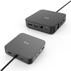 I-Tec USB-C Dockingstation - HDMI Dual DP - 4K - Zwart