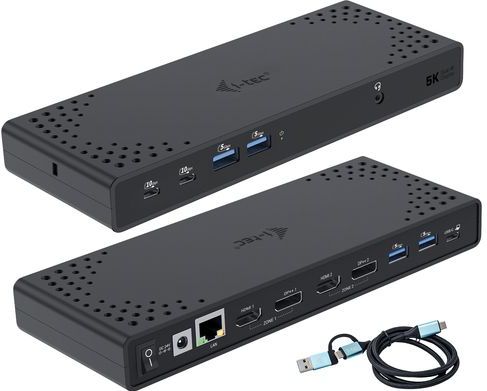 i-tec CADUA4KDOCKPDL2 laptop dock & poortreplicator Bedraad USB 3.2 Gen 1 (3.1 Gen 1) Type-C Zwart