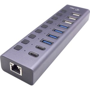I-TEC USB-A/USB-C Charging HUB 9 Port mit GLAN und Netzteil 60W