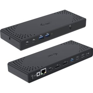 i-tec C31TRIPLE4KDOCKPDIT laptop dock & poortreplicator Bedraad USB 3.2 Gen 1 (3.1 Gen 1) Type-C Zwart