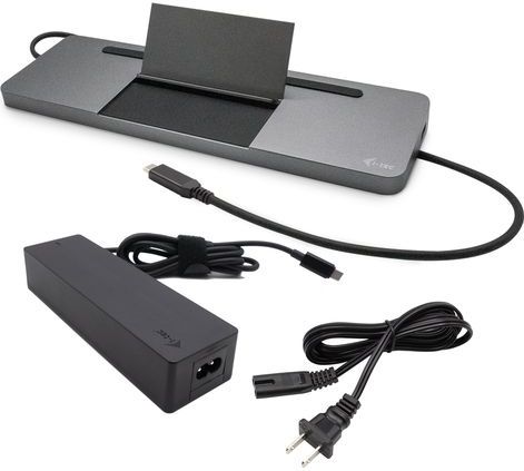 i-tec - Metal SB-C Ergonomic Docking Station - Zwart - USB-C - 4K