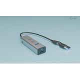 I-tec - Usb A/c 7 Port Hub - Zwart - Metalen Behuizing - Compact Formaat