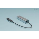 I-tec - Usb A/c 7 Port Hub - Zwart - Metalen Behuizing - Compact Formaat
